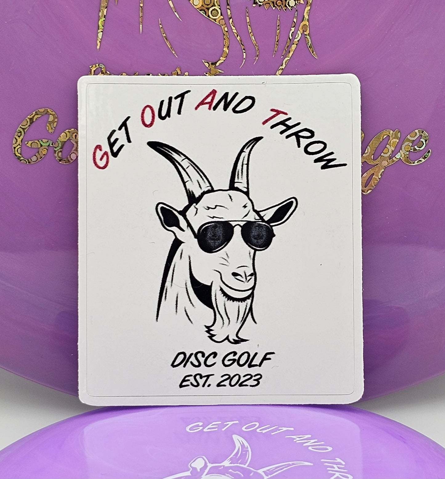 G.O.A.T. 2.0" x 2.38" Vinyl Sticker