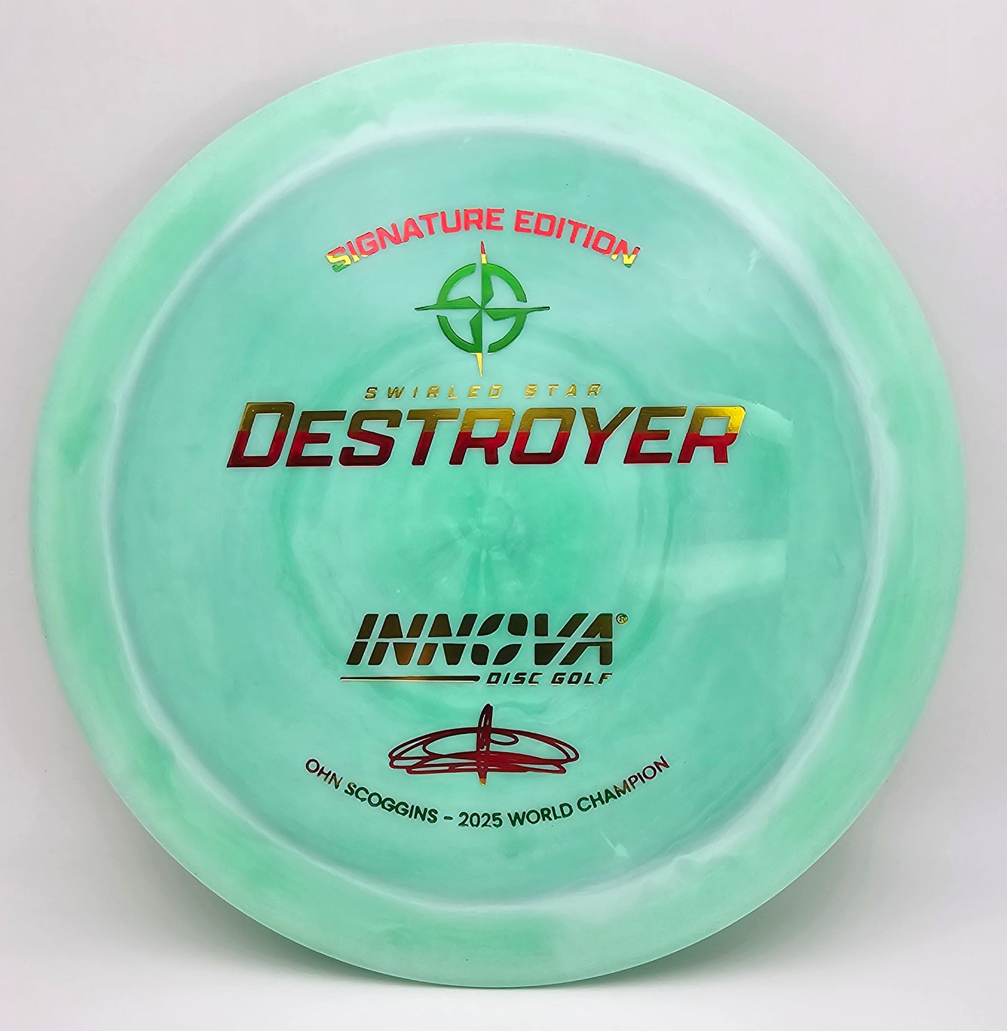 Swirled Star Destroyer Ohn Scoggins Worlds Commemorative Disc