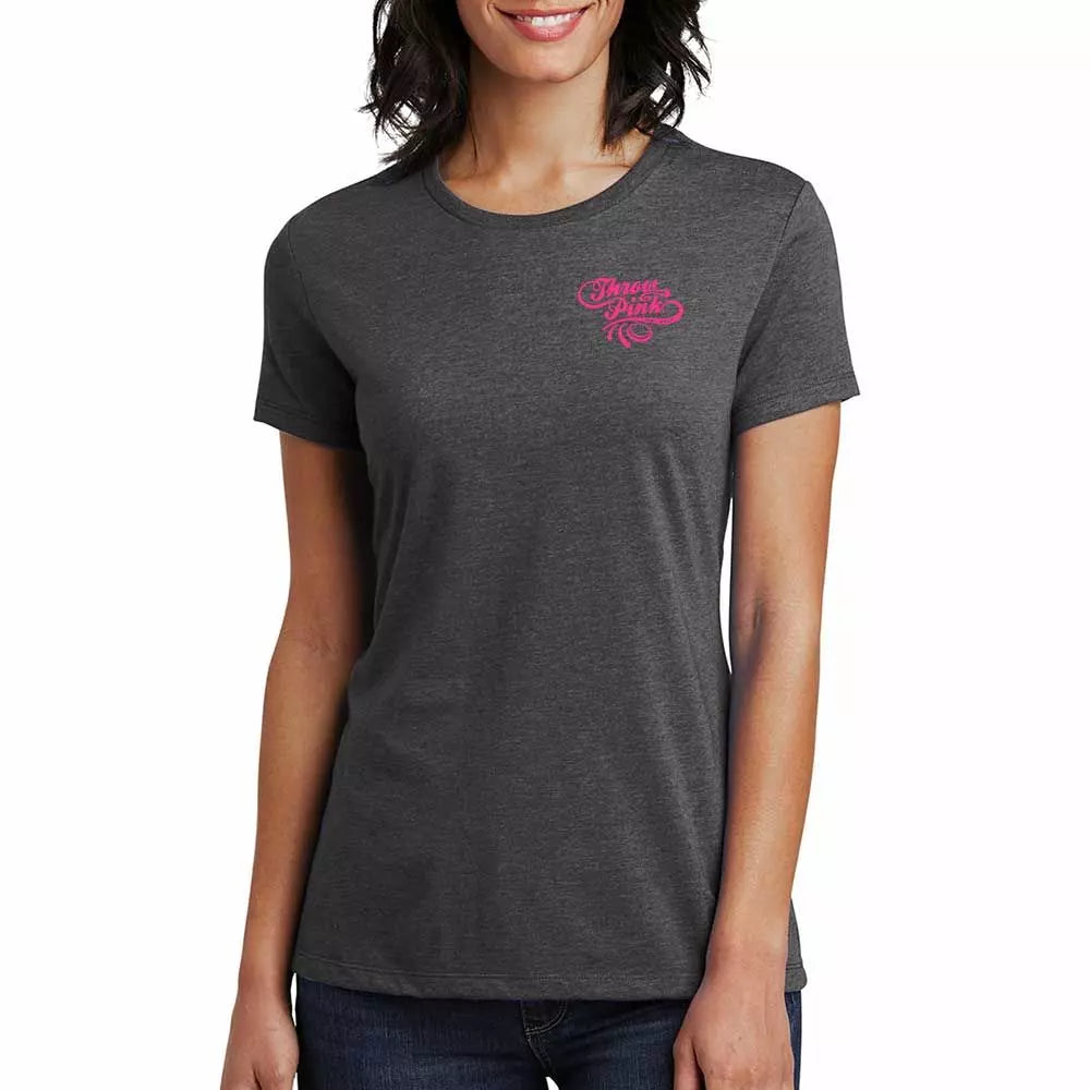 Throw Pink Womens Horizon Diamond Tee