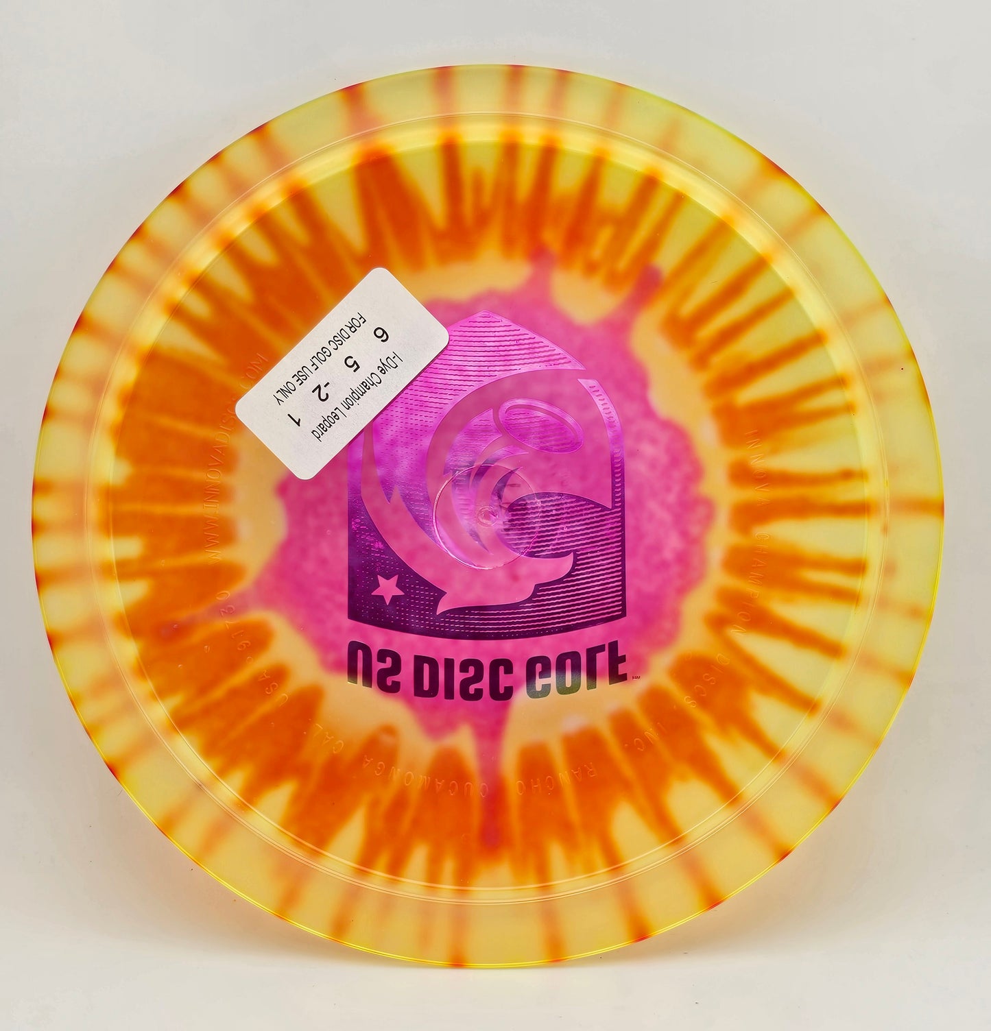 Innova I-Dye Champion Leopard US Disc Golf Stamp