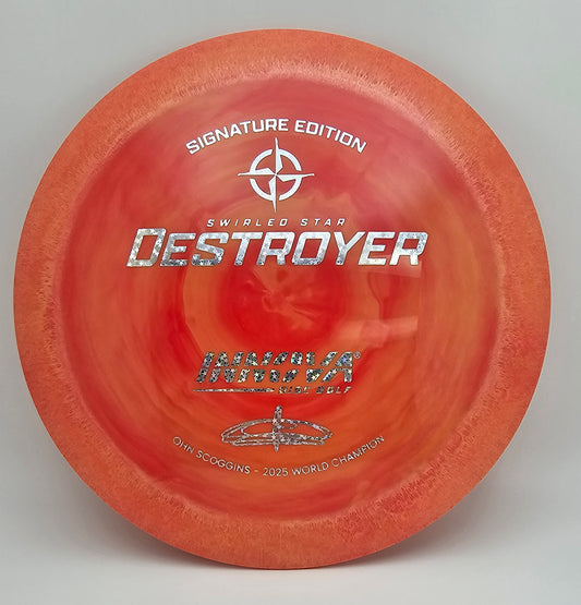 Swirled Star Destroyer Ohn Scoggins Worlds Commemorative Disc