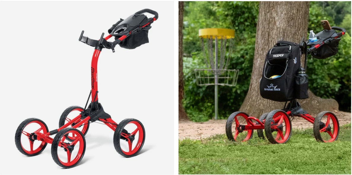 Quad XL Disc Golf Push Cart - ***RETAIL ONLY-NO SHIPPING ON THIS ITEM***