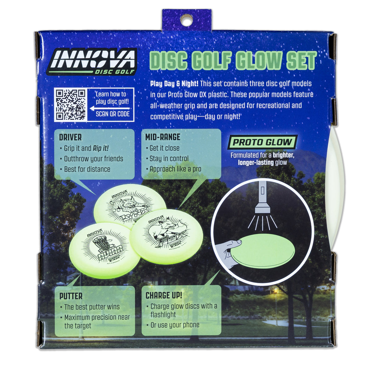 Innova Proto Glow DX Disc Golf Set