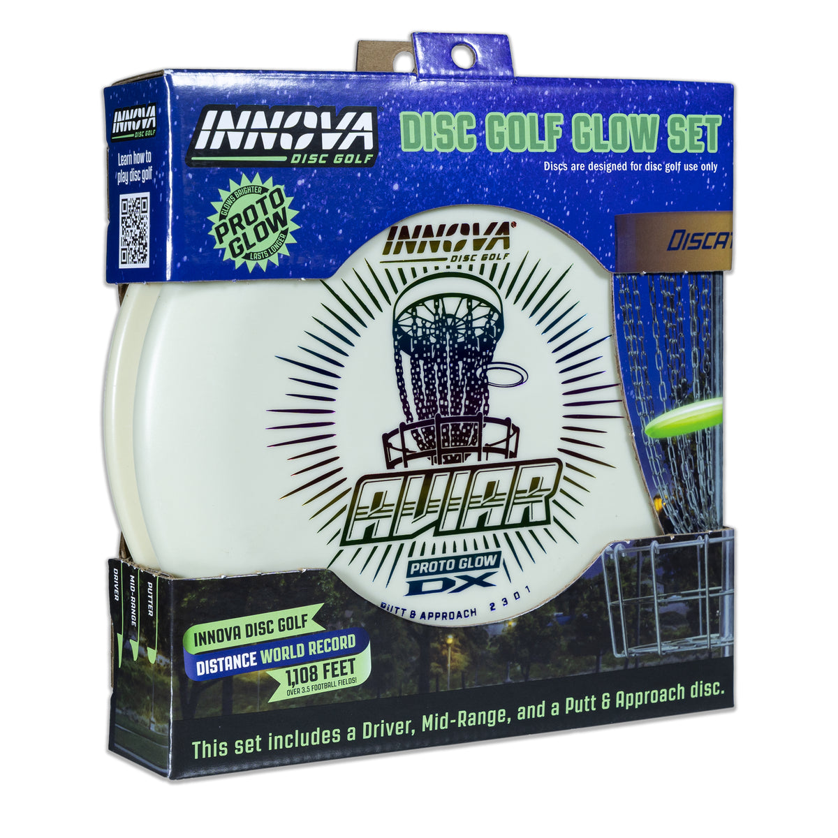 Innova Proto Glow DX Disc Golf Set