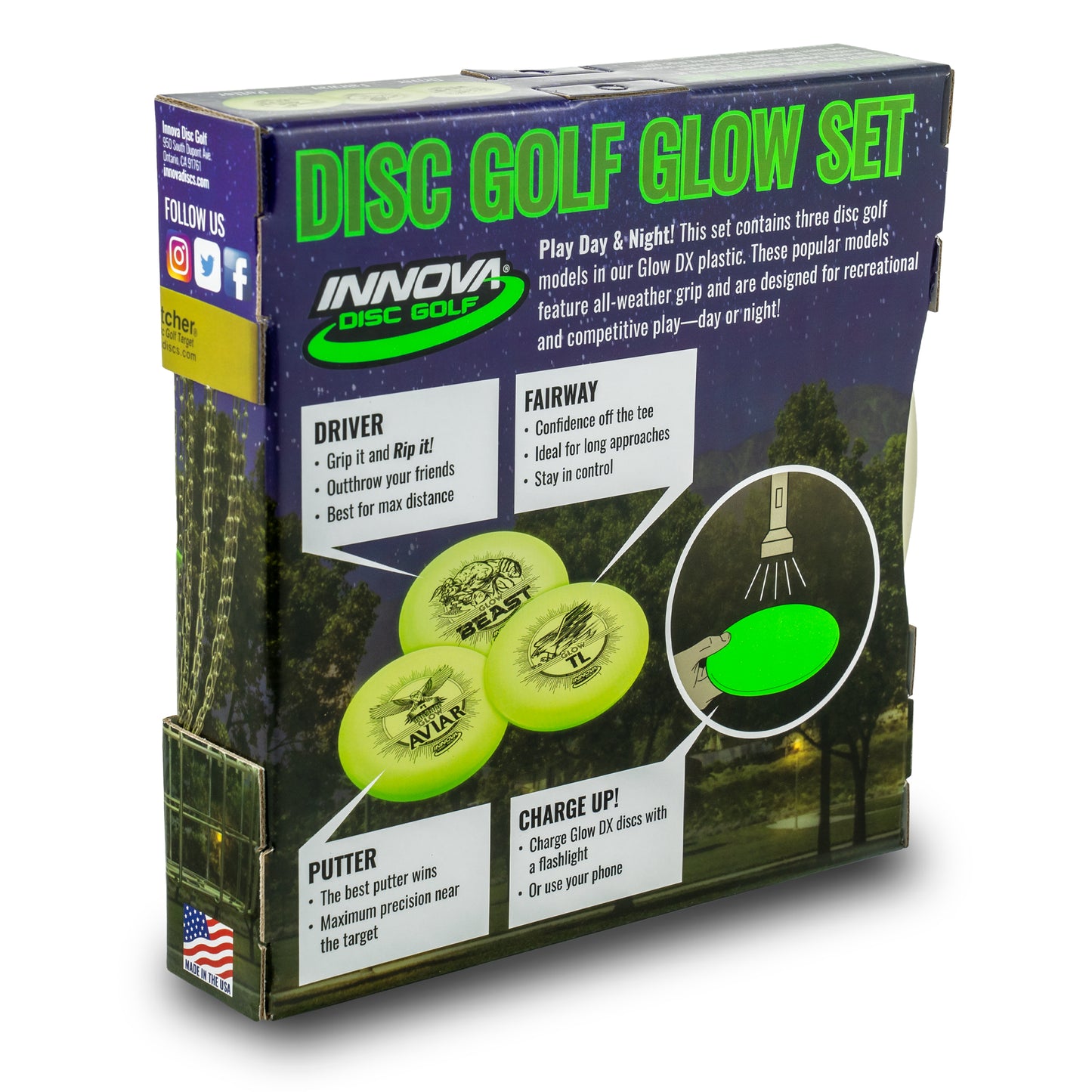 Innova DX Glow Disc Golf Set